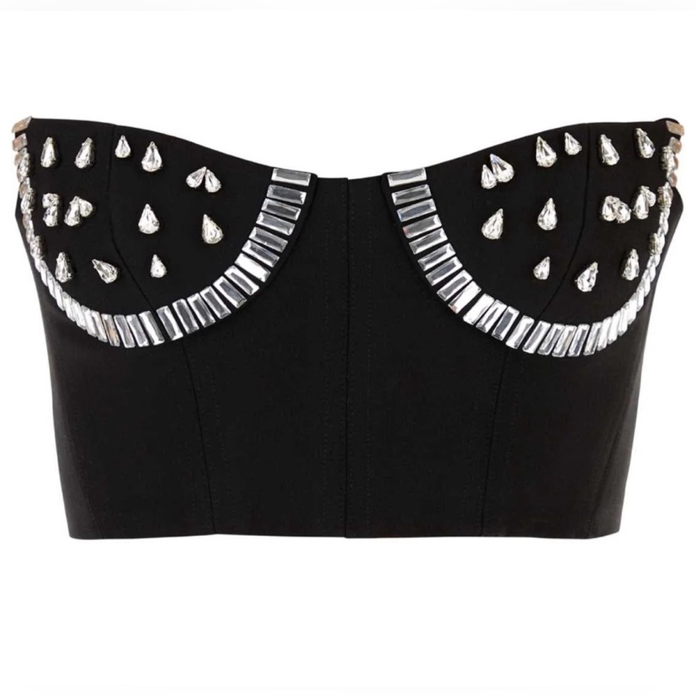 AREA | Crystal Watermelon Cup Bustier Top